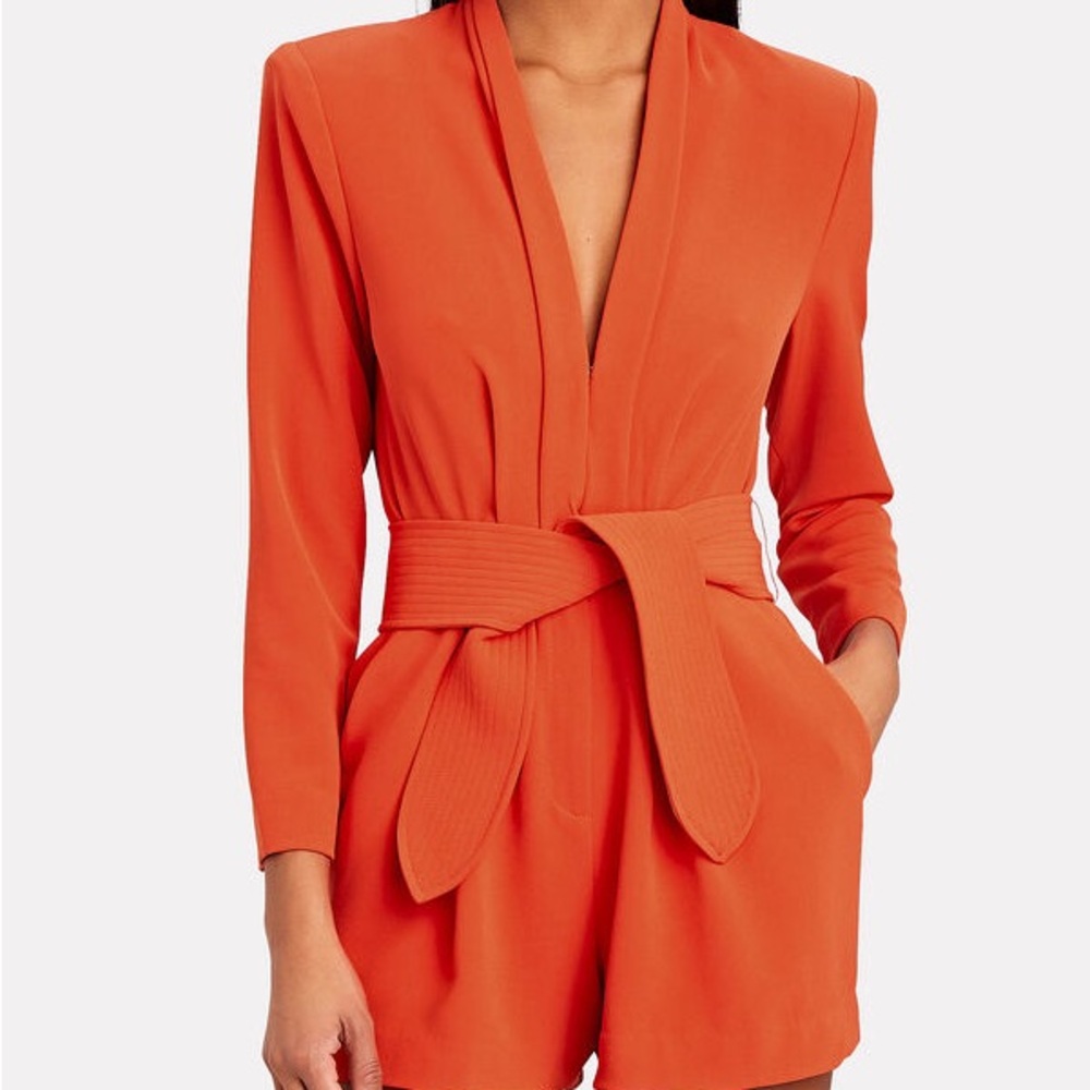 A.L.C.
Heston Sash Tie Crepe Romper - Picture 8 of 8